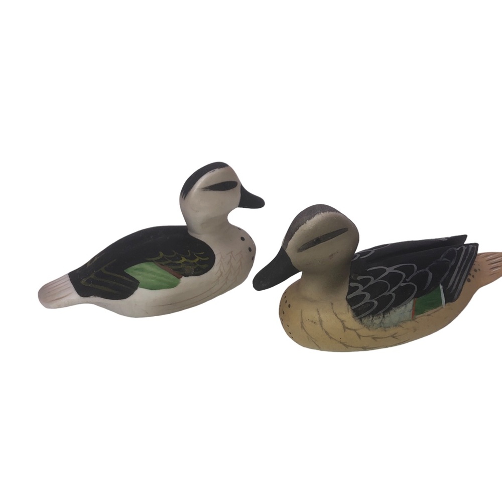 WTW Set of 2 Ceramic Wild Ducklings Figurines Home Accents